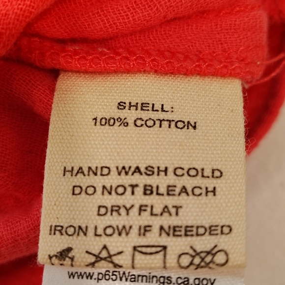 Peach Love California Pink Gauzy Raw Hem Boho Top - Picture 9 of 10